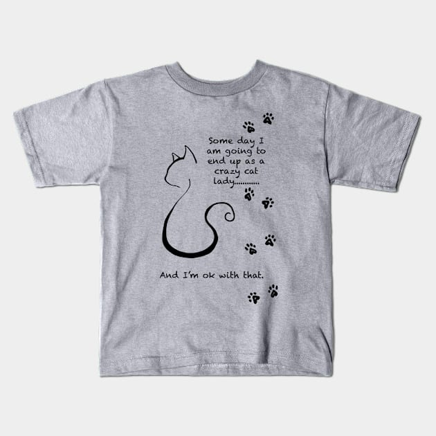 Cat Lady Kids T-Shirt by emilyisnotamused 